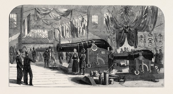 THE PARIS INTERNATIONAL EXHIBITION: MUNITIONS OF WAR EXHIBITED BY PRIVATE MANUFACTURERS, FRANCE,