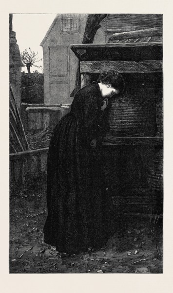 "TELLING THE BEES," BY E.K. JOHNSON, FROM THE EXHIBITION OF THE SOCIETY OF PAINTERS IN WATER