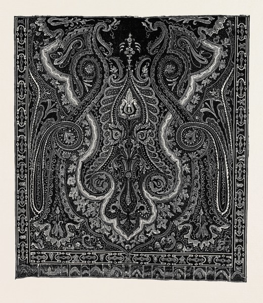 THE PARIS INTERNATIONAL EXHIBITION: FRENCH CASHMERE, A PERFECT IMITATION OF INDIAN CASHMERE,