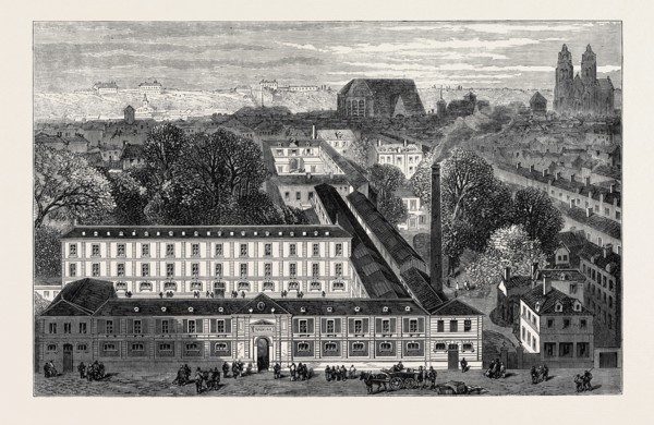 MESSRS. MAME'S PRINTING ESTABLISHMENT AT TOURS, FRANCE, 1867