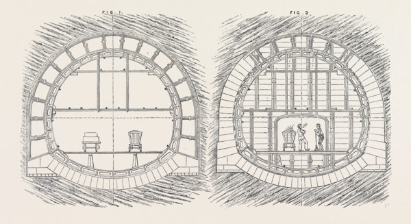 THE PARIS INTERNATIONAL EXHIBITION: SYSTEM OF TUNNELLING, FRANCE, 1867