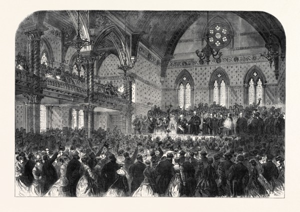 OPENING OF THE NEW TOWNHALL AT PRESTON BY H.R.H. THE DUKE OF CAMBRIDGE, 1867