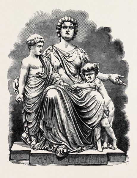 THE PARIS INTERNATIONAL EXHIBITION: "CORNELIA AND HER CHILDREN," BY M. MOREAU, EXHIBITED BY M.