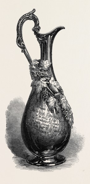 JUG PRESENTED TO C.L. ADDERLEY, ESQ , BY HIS FATHER'S TENANTS, 1867