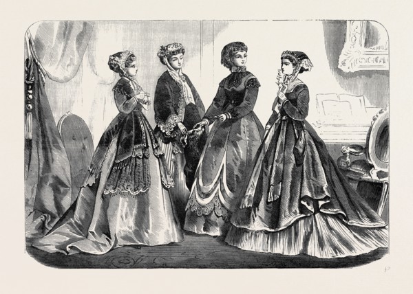 PARIS FASHIONS FOR NOVEMBER, FRANCE, 1867