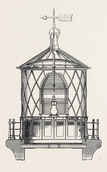 THE PARIS INTERNATIONAL EXHIBITION: J. DOUGLAS'S FIRST-ORDER LANTERN, FRANCE, 1867