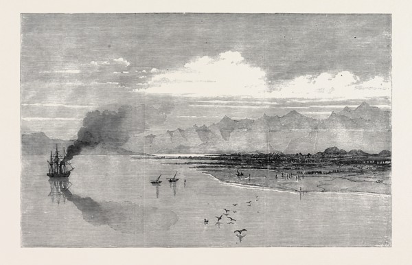 THE BRITISH EXPEDITION TO ABYSSINIA: LANDING-PLACE OF THE RECONNOITRING PARTY, NEAR ZOULLA,