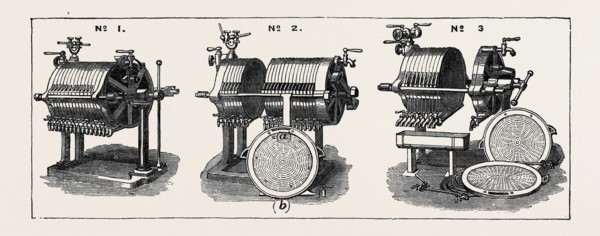 THE PARIS INTERNATIONAL EXHIBITION: FILTER PRESSES OF MESSRS. P. DU RIEUX AND E. ROELTGER, FOR THE