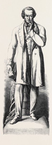 MARBLE STATUE OF MR. COBDEN IN THE PEEL PARK, SALFORD, 1867