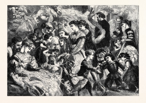 ECHOES OF THE CHRISTMAS CHIMES, DRAWN BY JAMES GODWIN. 1867