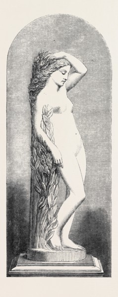 "DAPHNE," MARBLE STATUE, BY MARSHALL WOOD, THE INTERNATIONAL EXHIBITION, 1862