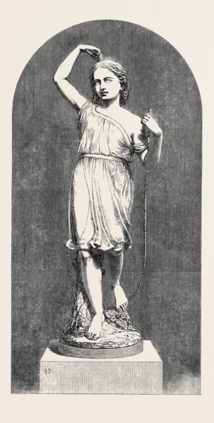 "THORNEYCROFT'S "SKIPPING-GIRL" STATUETTE IN PARIAN, BY MINTON AND CO., THE INTERNATIONAL