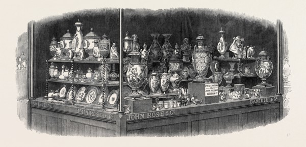 PORCELAIN AND WORKS OF CERAMIC ART EXHIBITED BY MESSRS. JOHN ROSE AND MESSRS. DANIELL AND CO., OF