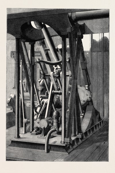 THE INTERNATIONAL EXHIBITION: MARINE ENGINE BY MESSRS. ESCHER, WYSS, AND CO., OF ZURICH, 1862