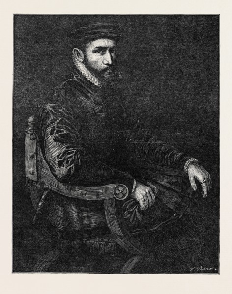 SIR THOMAS GRESHAM, BY SIR ANTONIO MORE, IN THE NATIONAL PORTRAIT EXHIBITION, SOUTH KENSINGTON,