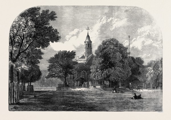 KEW CHURCH, WHERE PRINCESS MARY OF CAMBRIDGE WAS MARRIED TO PRINCE TECK, LONDON, UK, 1866
