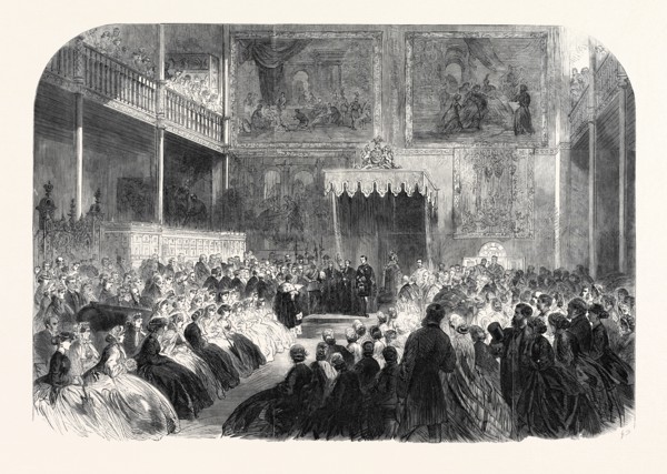PRINCE ALFRED OPENING THE INDUSTRIAL MUSEUM AT EDINBURGH, UK,1866