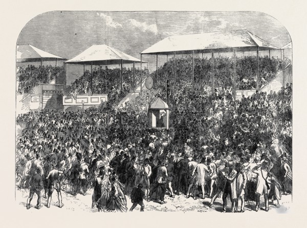 THE DERBY DAY: SHOWING THE NUMBERS, UK, 1866