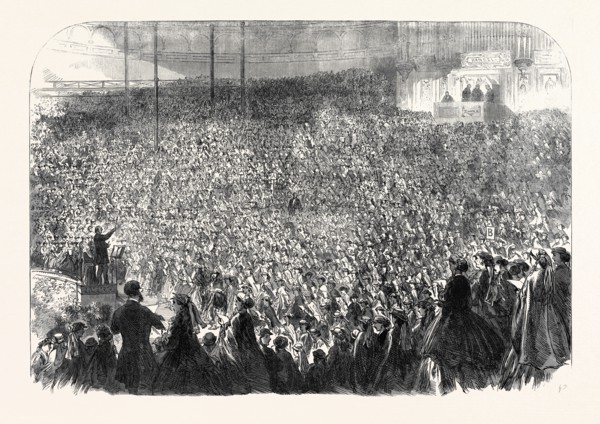 THE ANNUAL CHORAL MEETING OF METROPOLITAN SCHOOLS AT THE CRYSTAL PALACE, UK, 1866