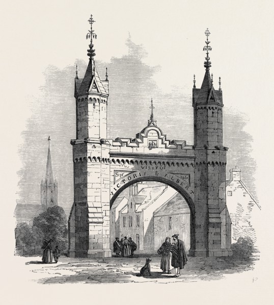 THE ROYAL MEMORIAL ARCH AT FETTERCAIRN, KINCARDINESHIRE, SCOTLAND, UK, 1866