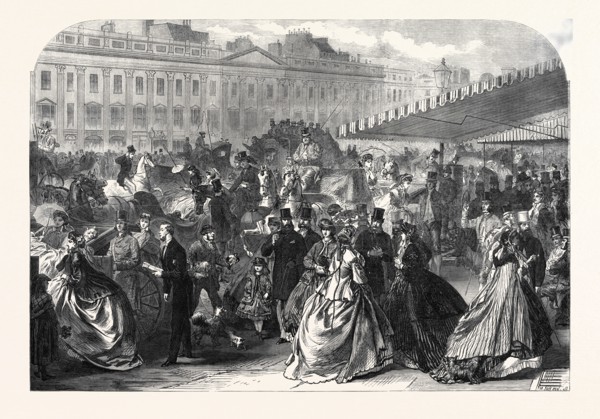 REGENT STREET IN THE SEASON, LONDON, UK, 1866