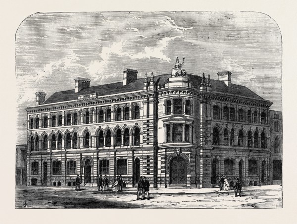 NEW EXCHANGE BUILDINGS, HULL, UK, 1866