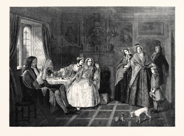 "COUNTRY COUSINS," BY R. REDGRAVE, R.A., IN THE NATIONAL GALLERY (BRITISH SCHOOL), 1866