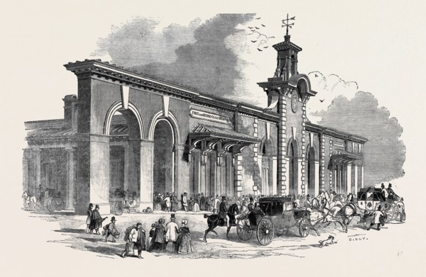 THE NEW BRICKLAYERS' ARMS TERMINUS OF THE SOUTH-EASTERN RAILWAY.