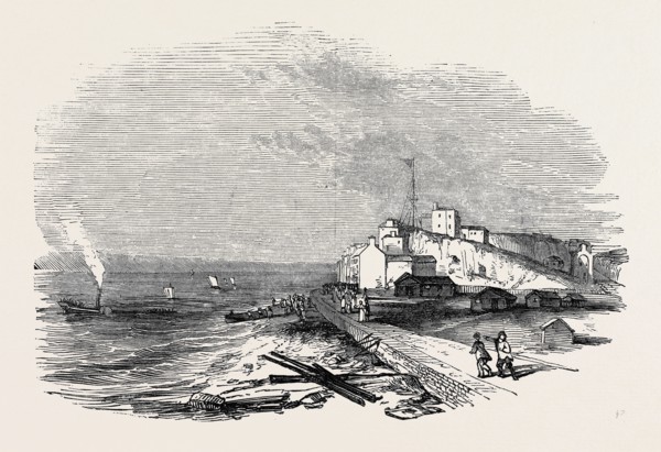 WRECK OF "THE WATERMAN" STEAMER, OFF HASTINGS,