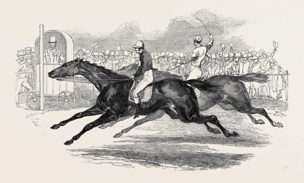 MR. DAY'S "THE UGLY BUCK," AND LORD GEORGE BENTINCK'S "THE DEVIL TO PAY", RACE FOR 200 GUINEAS, AT