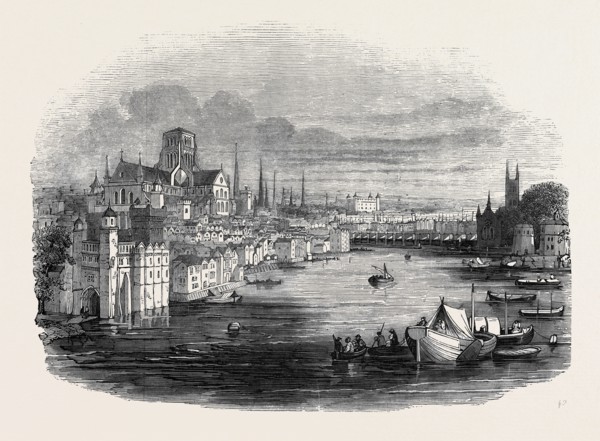 PICTURE MODEL OF OLD LONDON, AT THE SURREY ZOOLOGICAL GARDENS