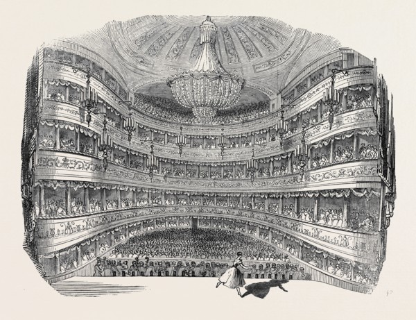 INTERIOR OF HER MAJESTY'S THEATRE, ON SATURDAY EVENING LAST.