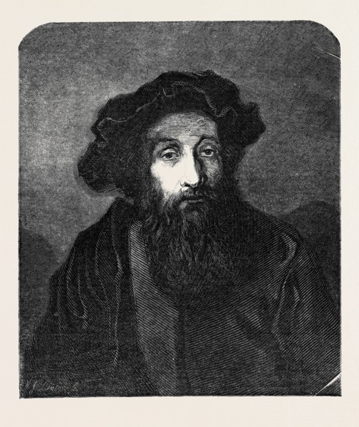 A JEWISH RABBI, BY REMBRANDT, IN THE NATIONAL GALLERY