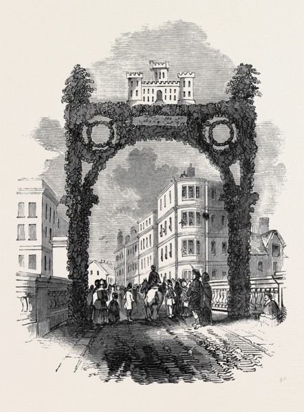 ARCH ON THE NEW BRIG OF AYR, BRIDGE, THE BURNS FESTIVAL