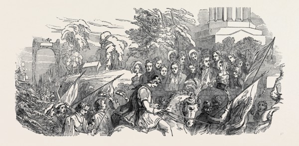PROCESSION UNCOVERING BEFORE THE SONS OF BURNS