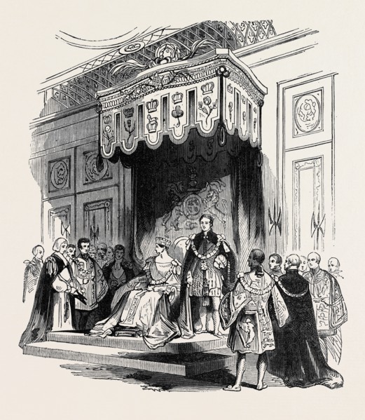 ENTHRONIZATION OF THE QUEEN AS SOVEREIGN OF THE ORDER OF THE GARTER