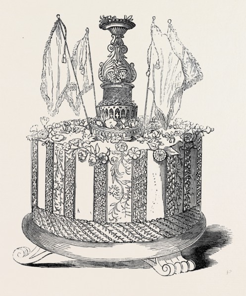 THE BURGHLEY CHISTENING CAKE