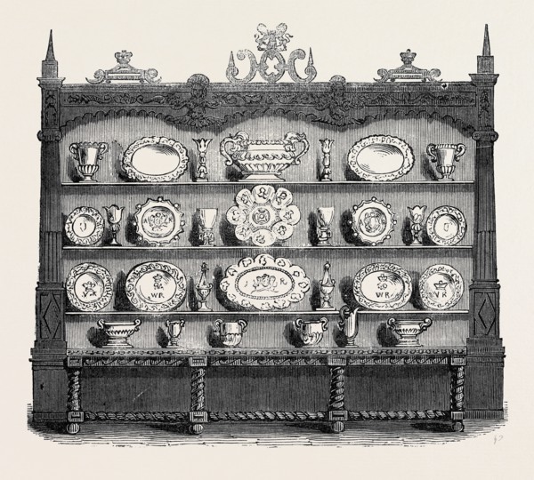 BUFFET OF PLATE, BANQUETTING HALL, BURGHLEY