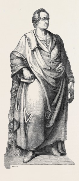 STATUE OF GOETHE, AT FRANKFORT