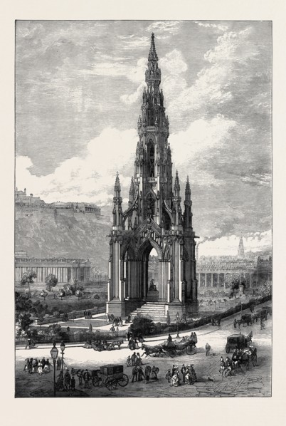 THE SCOTT MONUMENT, EDINBURGH, 1871