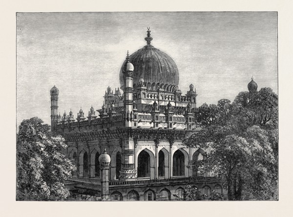 TOMB OF KING IBRABIM AT BEEJAPOOR, INDIA, 1871