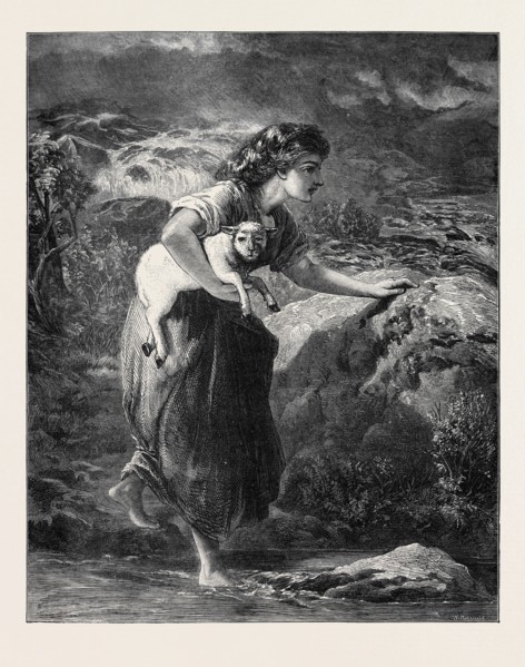 "SAVED FROM THE FLOOD," BY F.W. TOPHAM, IN THE EXHIBITION OF THE SOCIETY OF PAINTERS IN WATER