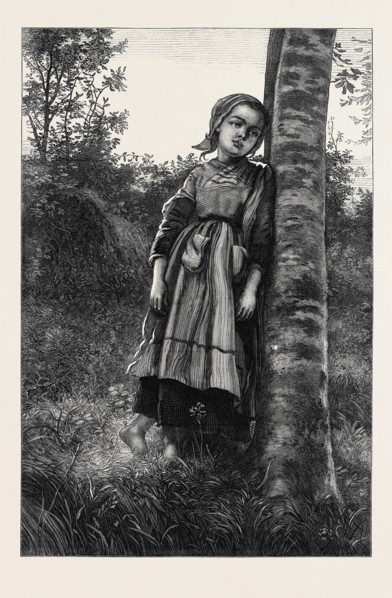 "A BRETON GIRL, EVENING," BY F.J. SKILL, 1871