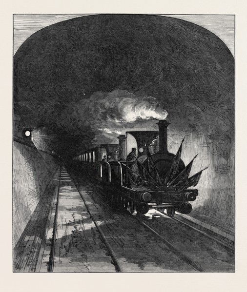 OPENING OF THE MONT CENIS TUNNEL: THE FIRST TRAIN, 1871