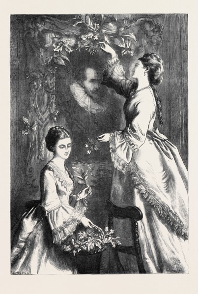 THE ANCESTRAL PORTRAIT, DRAWN BY E.N. DOWNARD, 1871