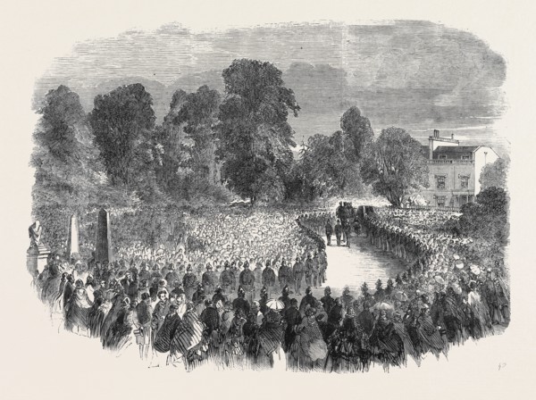 FUNERAL OF MR, BRAIDWOOD, THE LATE CHIEF OF THE LONDON FIRE BRIGADE, IN ABNEY PARK CEMETERY