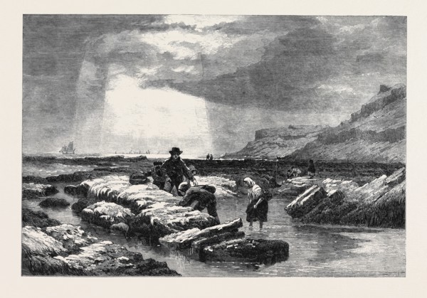 "CRAB CATCHERS," BY E. DUNCAN, FROM THE EXHIBITION OF THE WATER COLOUR SOCIETY