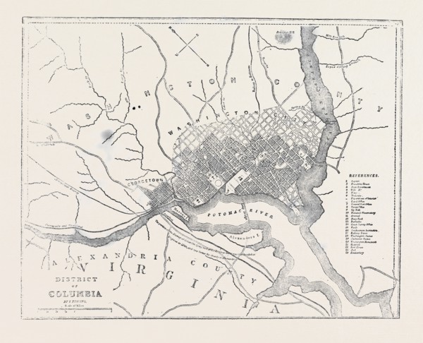 MAP OF DISTRICT OF COLUMBIA