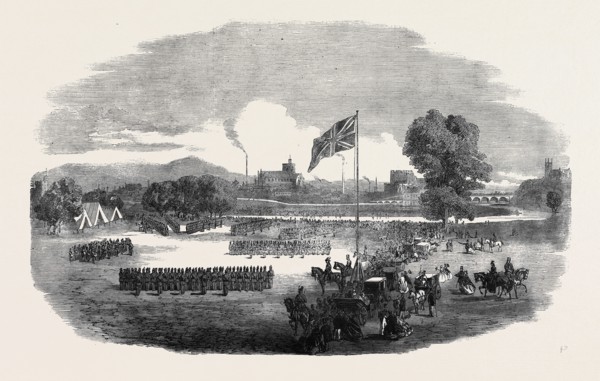 REVIEW OF THE CUMBERLAND RIFLE VOLUNTEERS IN RICKERBY PARK, CARLISLE