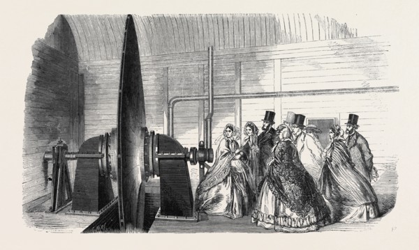 SECTION OF DISC IN THE ENGINE HOUSE; PNEUMATIC LETTER AND PARCEL CONVEYANCE